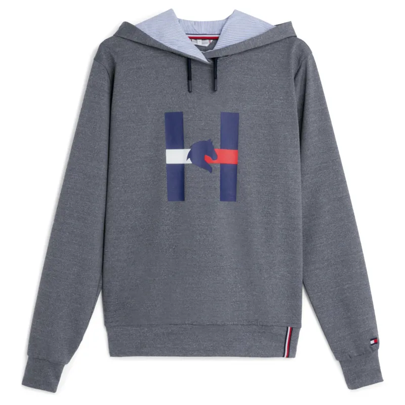 Tommy Hilfiger Women's Horse Graphic Sport Hoodie - Grey Melange